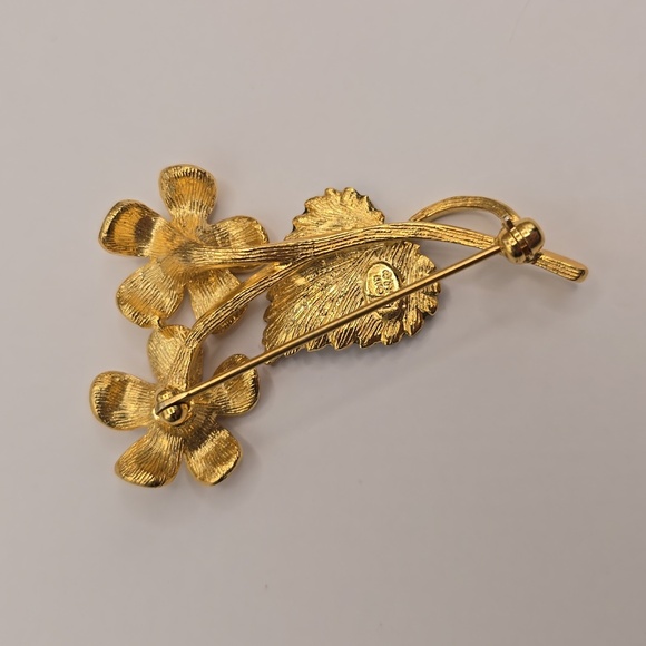 Vintage Joan Rivers Yellow Daisy Enamel Flowers Brooch - Picture 5 of 7